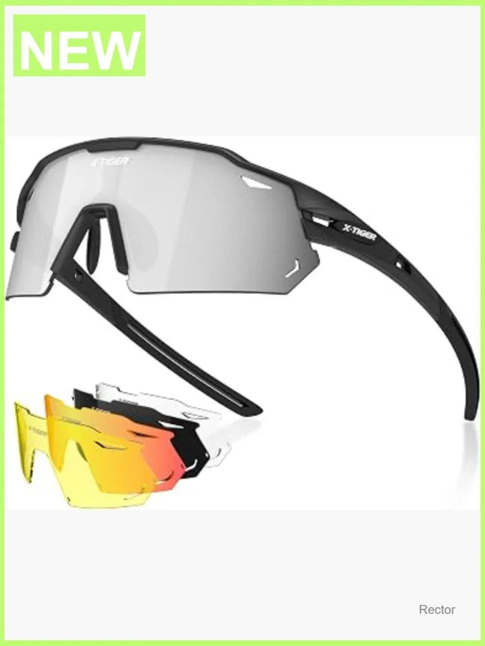Polarized Cycling Glasses with 5 Interchangeable Lenses for Sports